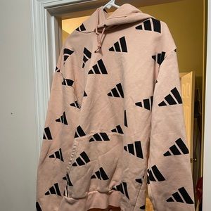 Mens pink adidas hoodie